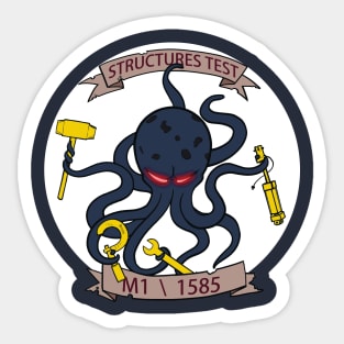 NG Structures Test M1 1585 White Background Sticker